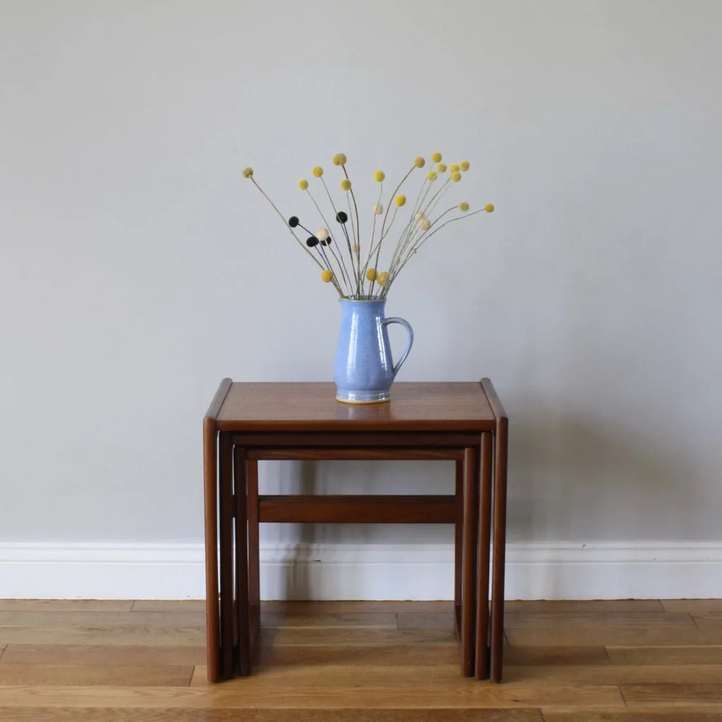 G Plan Quadrille Midcentury Teak Nest Of Three Tables
