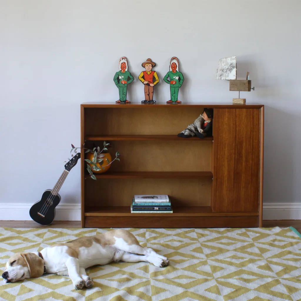 Vintage Teak Book Case / Cabinet by Herbert Gibbs