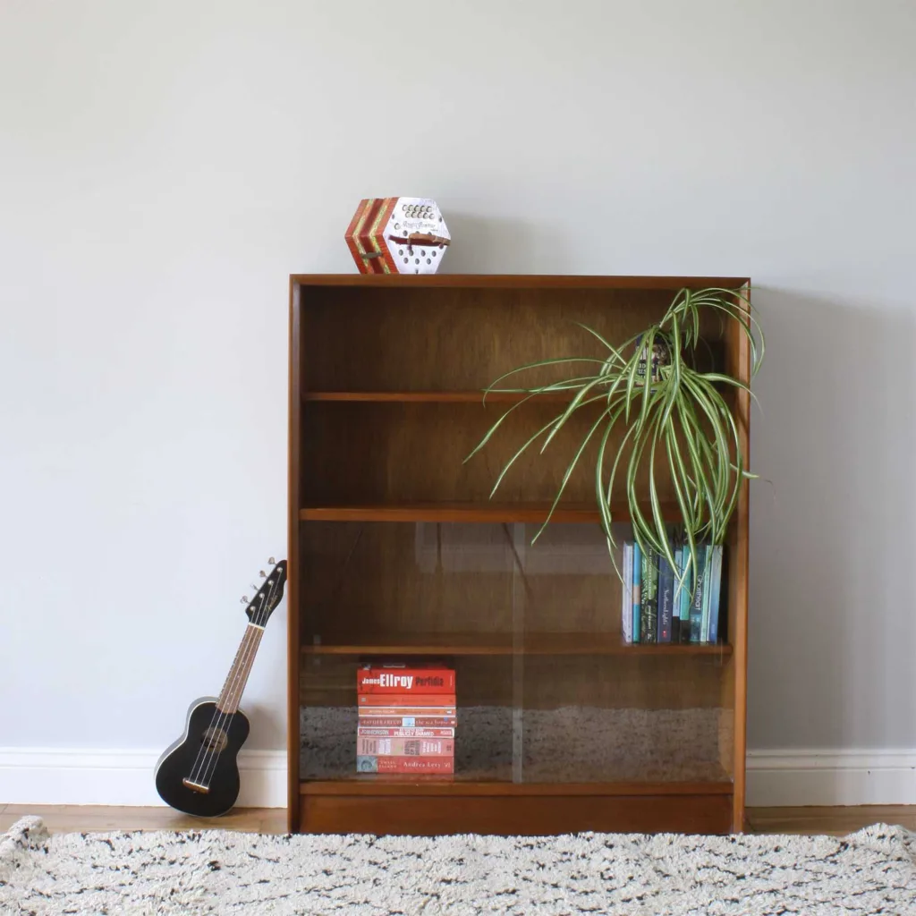 Vintage British 1960s Teak Book Case by Herbert E Gibbs