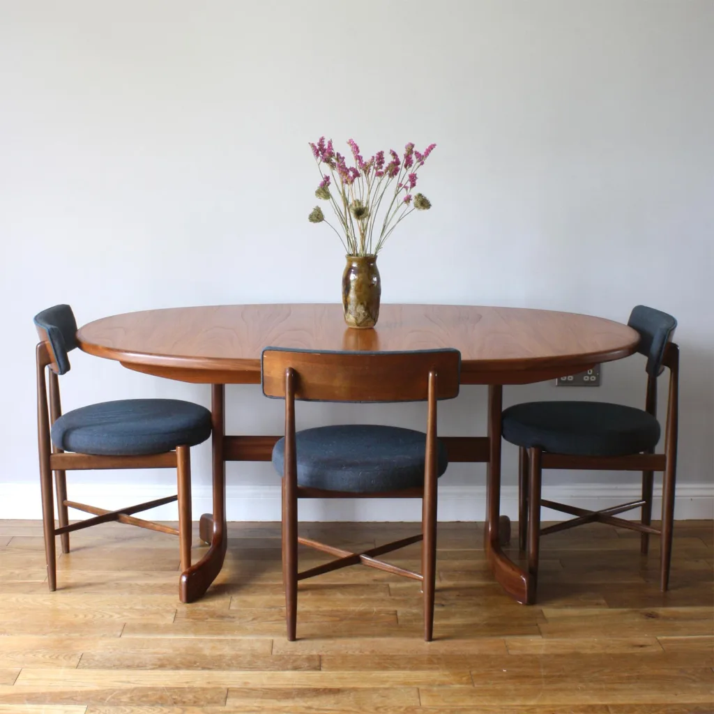 Vintage G Plan 'Fresco' Teak Extending Oval Dining Table