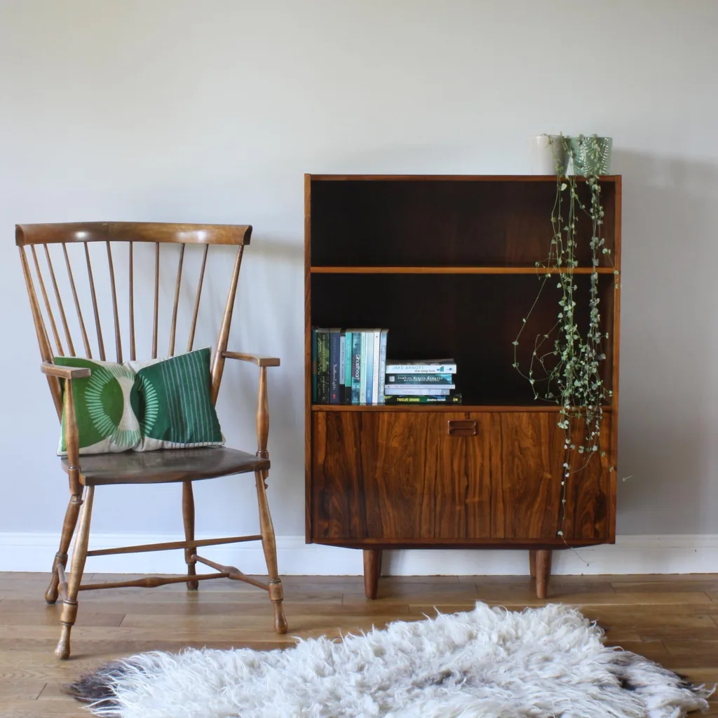 Original Danish Rosewood Display Cabinet & Bookcase