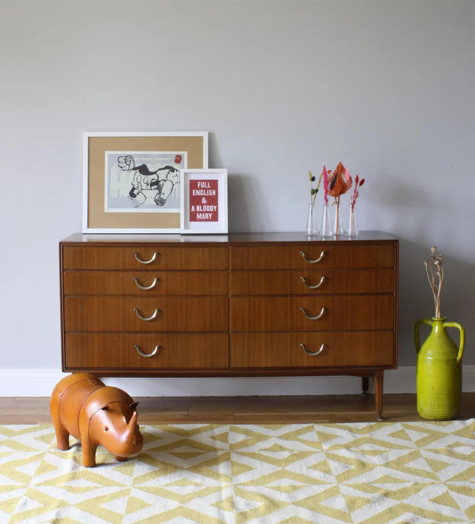 Vintage 1960s Meredew Large Chest of Drawers