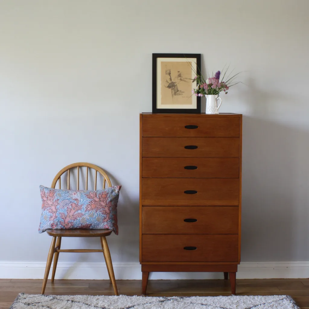 Vintage 1960s Austinsuite Tallboy Chest of Drawers by Frank Guille