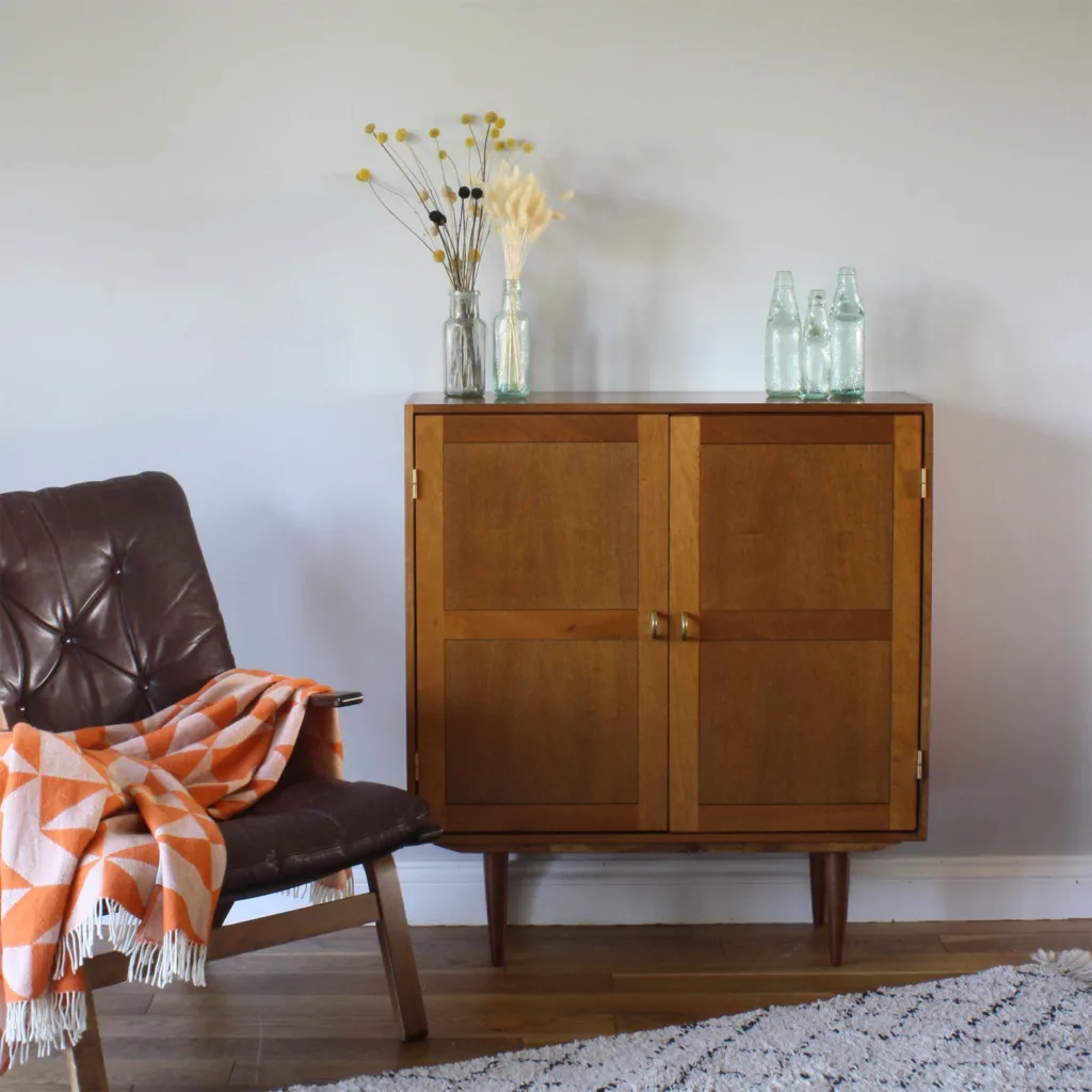 Original 1970s Danish Ash Cabinet by Christian Hvidt for AS Søborg Møbelfabrik