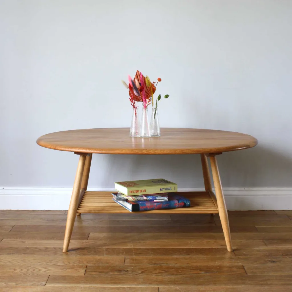 Rare Vintage Ercol Windsor Model 454 Oval Supper Table