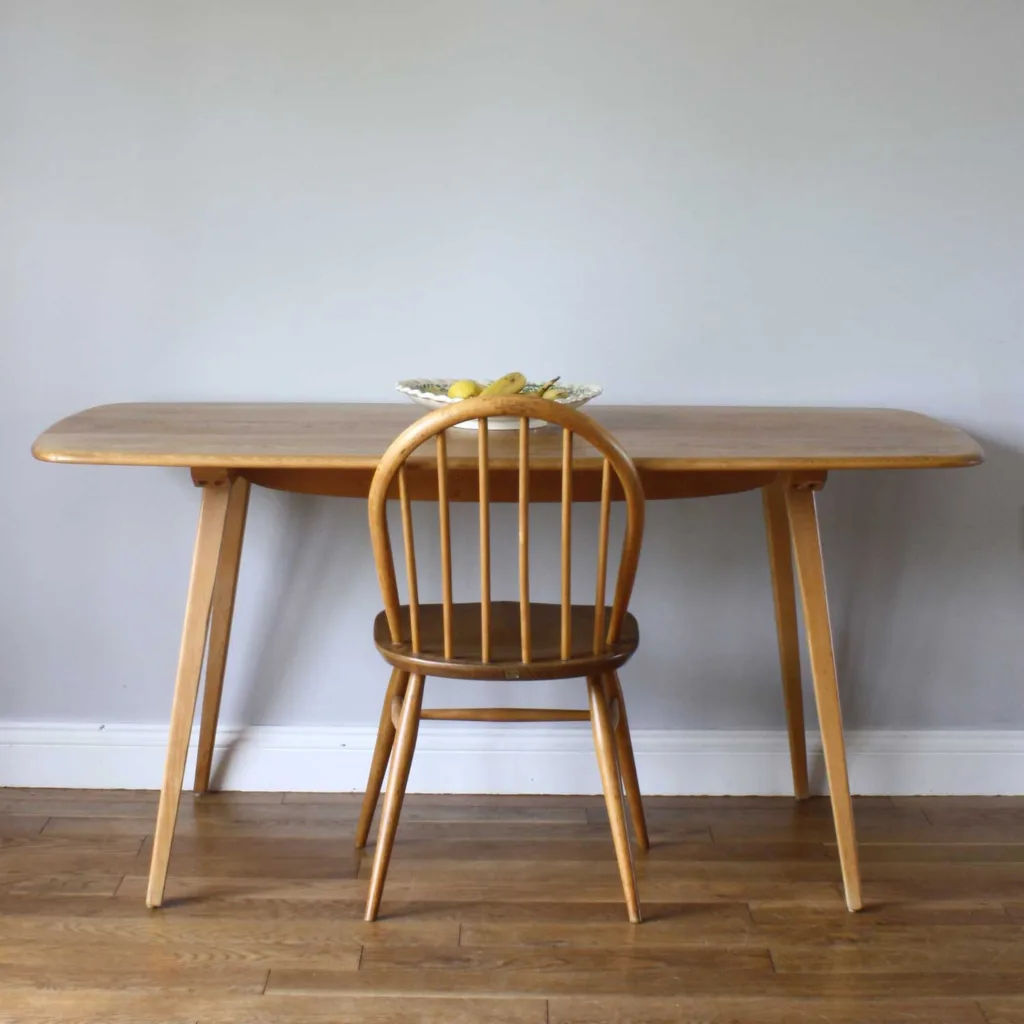 Original 1960s Midcentury Large Ercol Windsor Model 382 Plank Dining Table