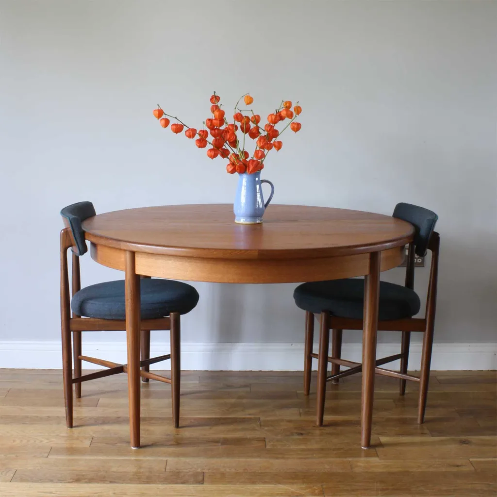 Vintage G Plan 'Fresco' Teak Round Extending Dining Table
