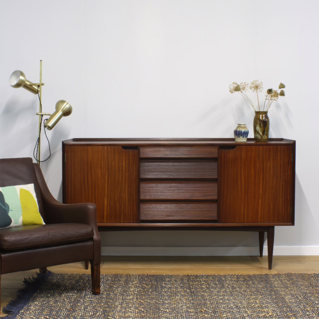 Midcentury 1960s Fyne Ladye Afromosia Sideboard by Richard Hornby