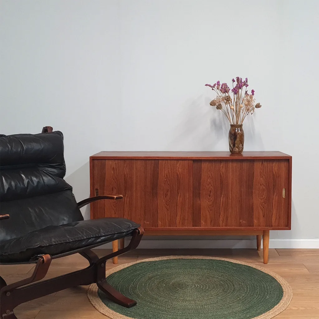 Rare Midcentury 1950s Interplan Unit K Rosewood & Mahogany Sideboard by Robin Day for Hille