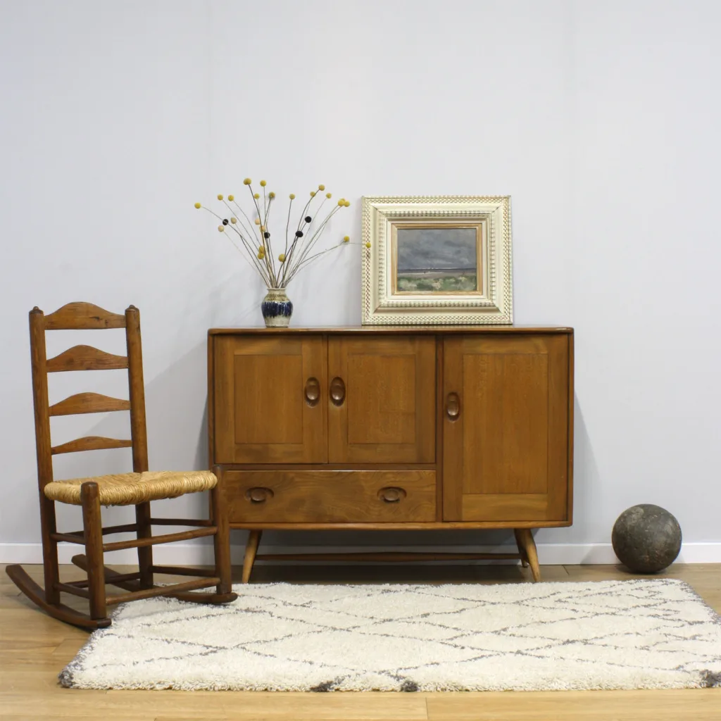 Vintage 1950s Ercol Windsor Model 366 Sideboard