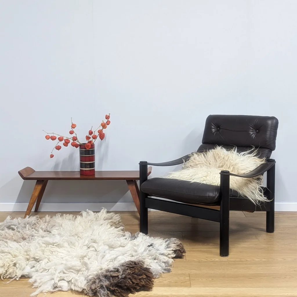 Swedish 1970s Brown Leather Armchair Designed by Ebbe Gehl & Soren Nissen for Jeki