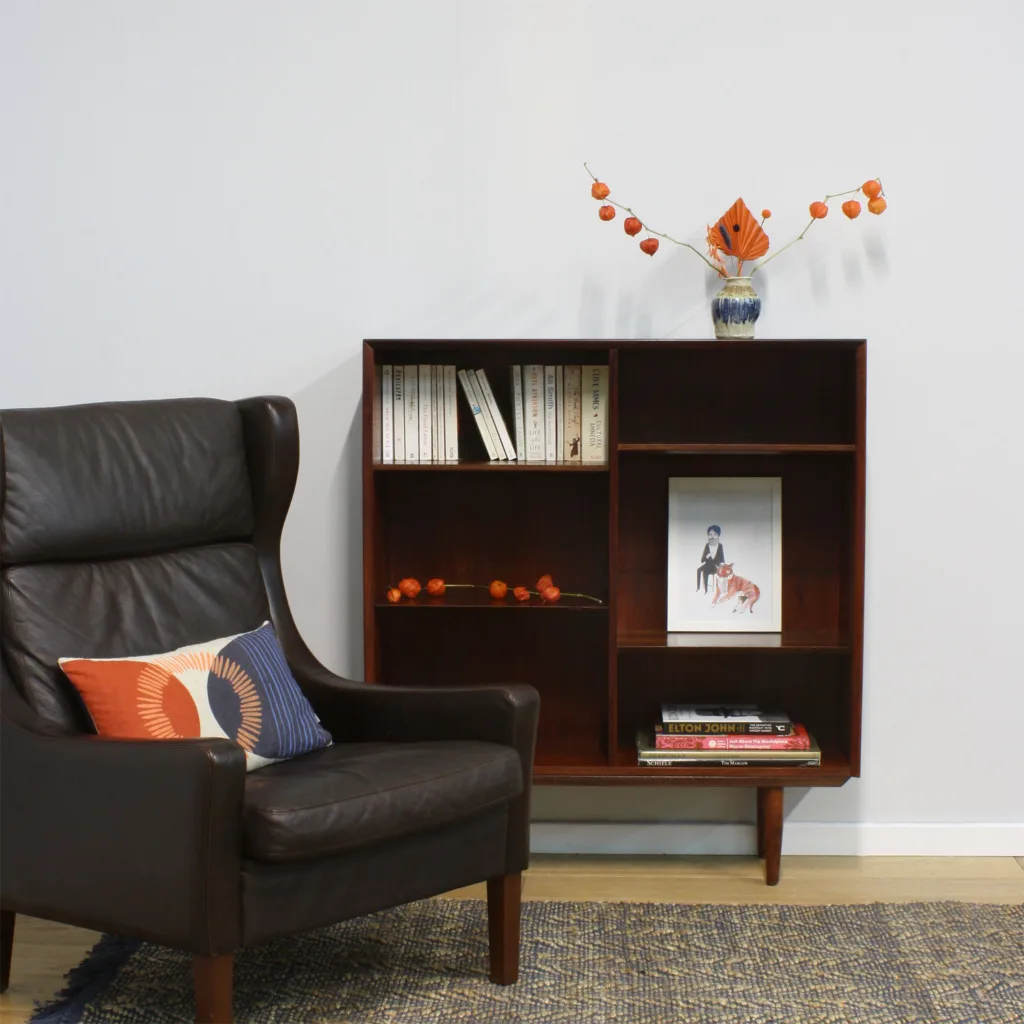 Midcentury 1960s Danish Rosewood Bookcase / Shelf Unit by Brouers Møbelfabrik