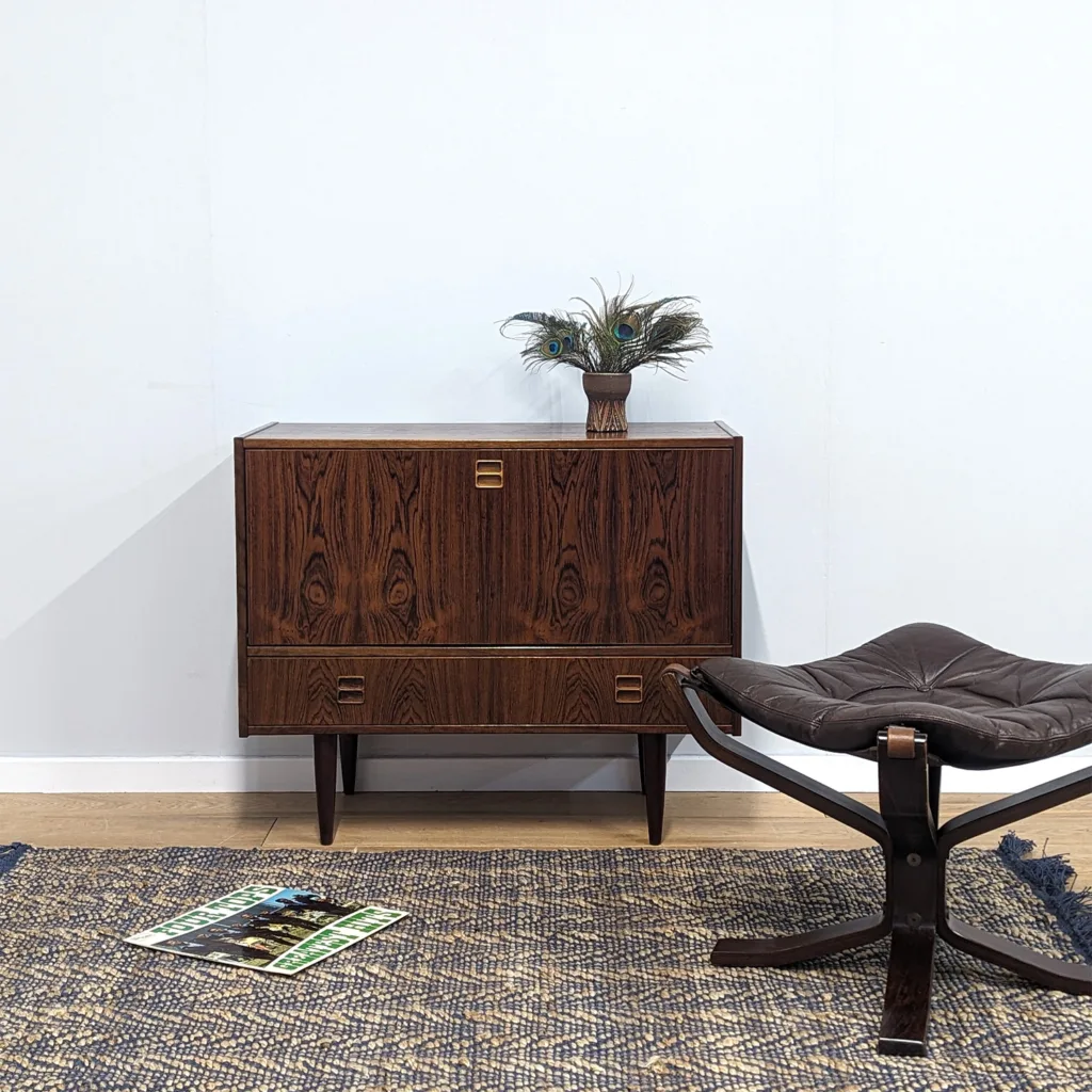 Midcentury Danish Rosewood Record Cabinet