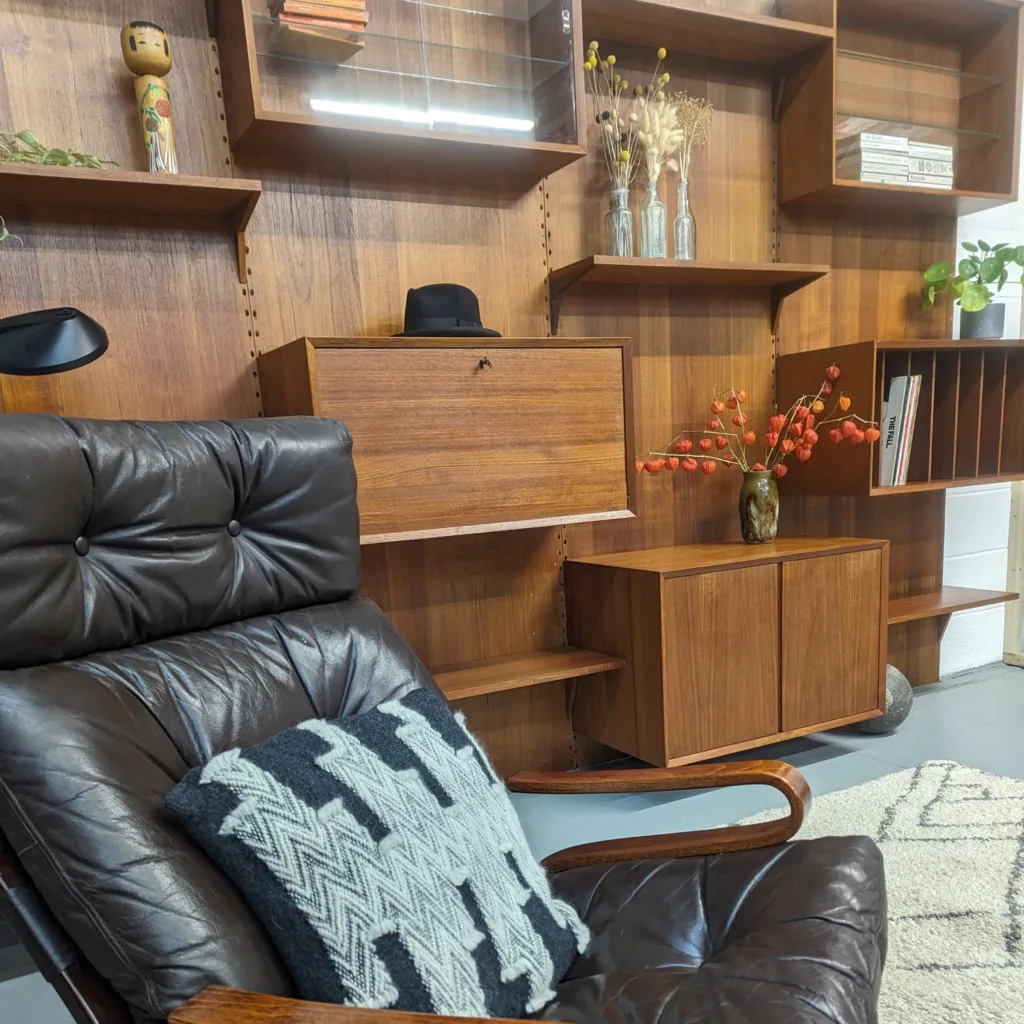 Original Danish 1960s Cado 'Royal' Teak Modular Shelf System Wall Unit by Poul Cadovius