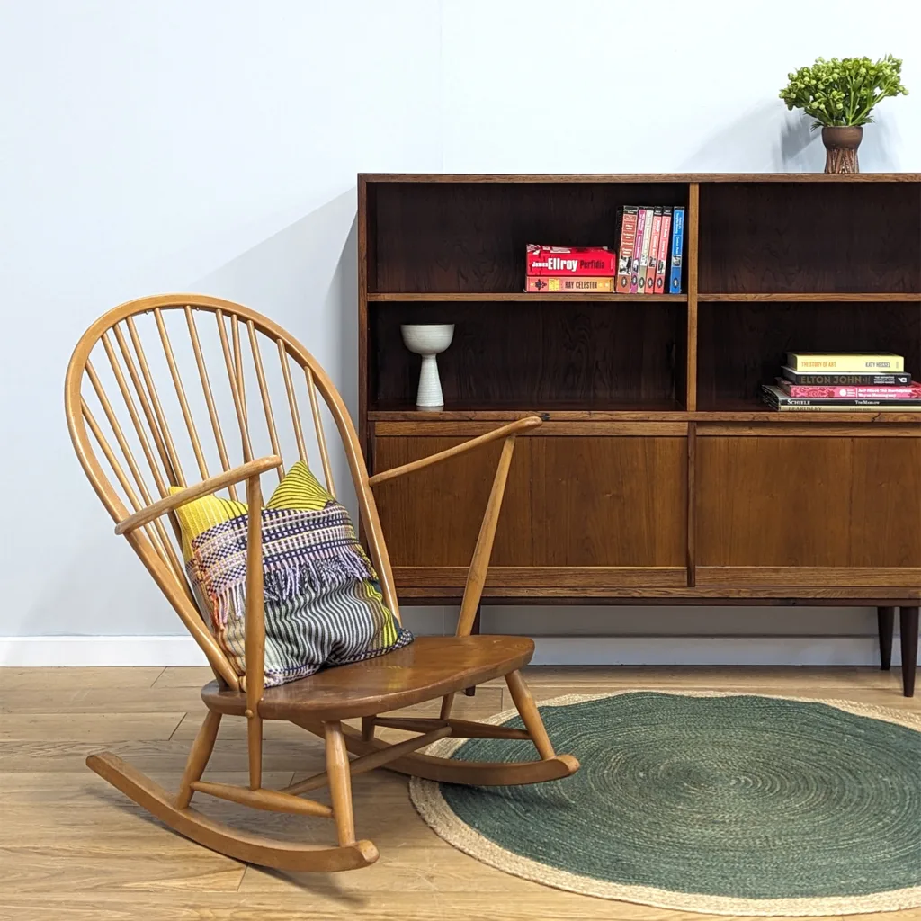 Vintage Ercol 'Grandfather' Model 315 Rocking Chair in Beech & Elm