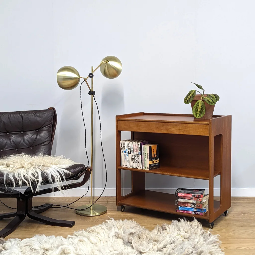 Vintage 1960s Metamorphic Drinks Trolley / Bar by McIntosh of Kirkcaldy