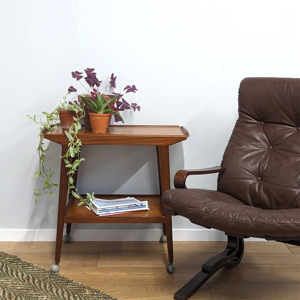 Midcentury Remploy Teak Hostess Drinks Trolley