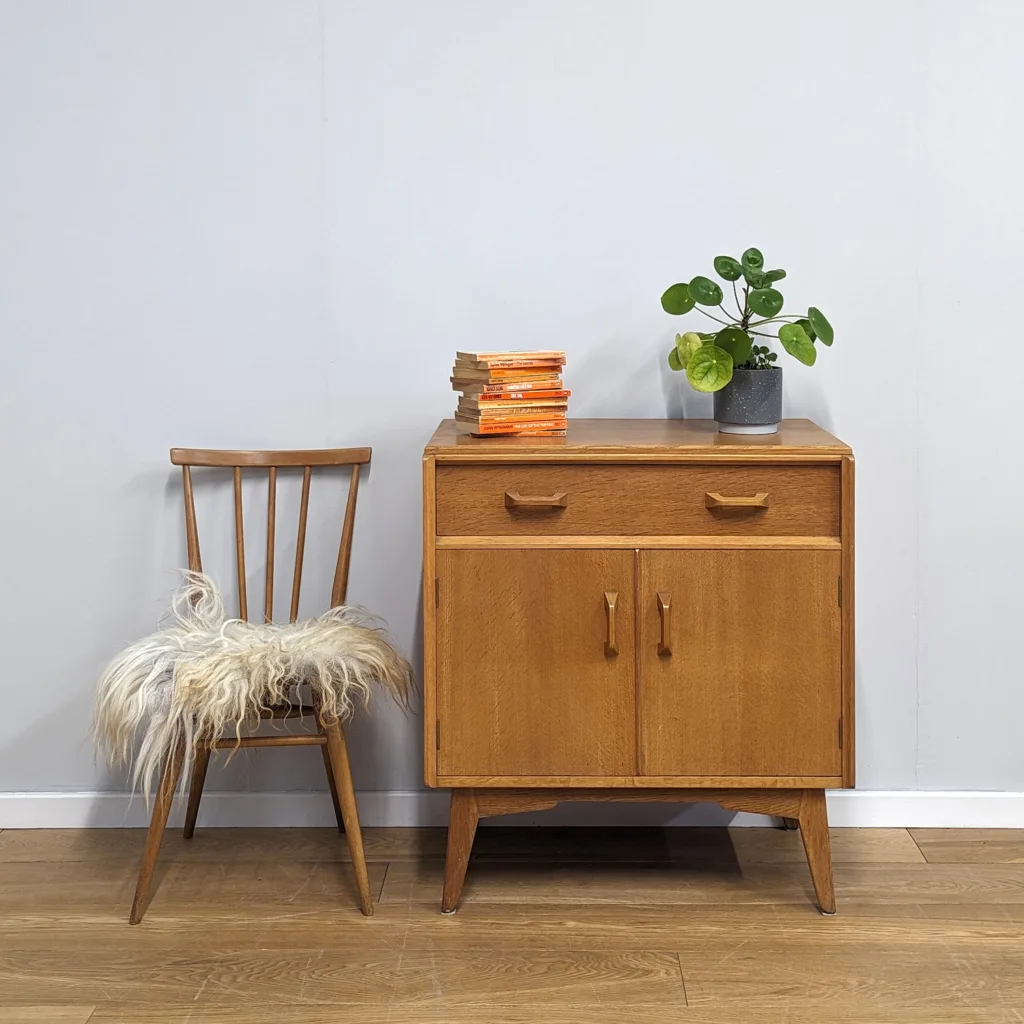 Midcentury 1960s Oak G Plan Cabinet Bureau by VB Wilkins