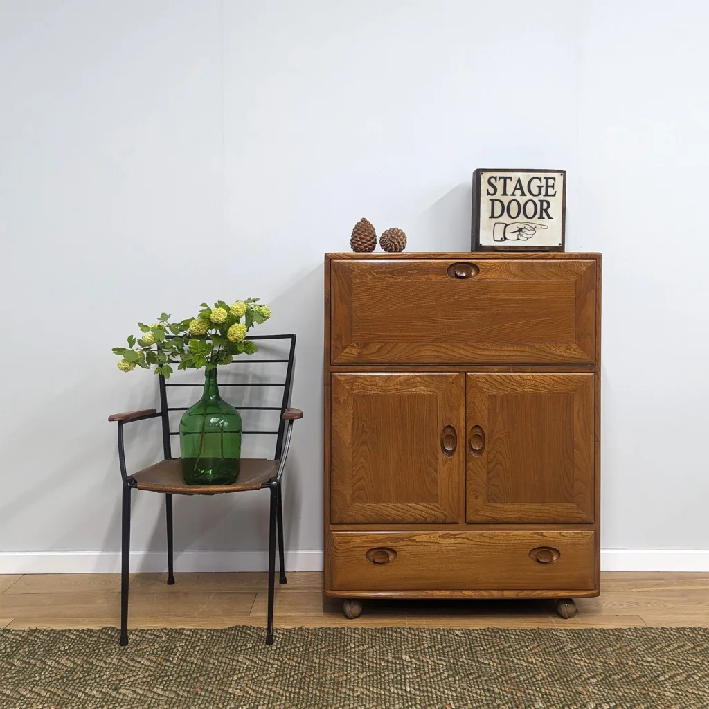 Vintage Ercol Model 469 Bureau / Drinks Cabinet