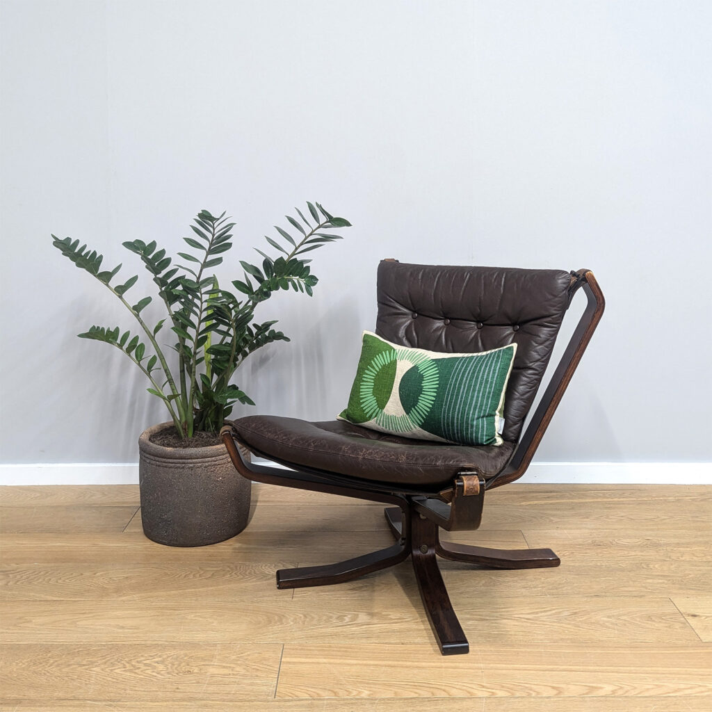 Original 1970s Danish 'Superstar' Leather Lounge Chair by Genega Møbler