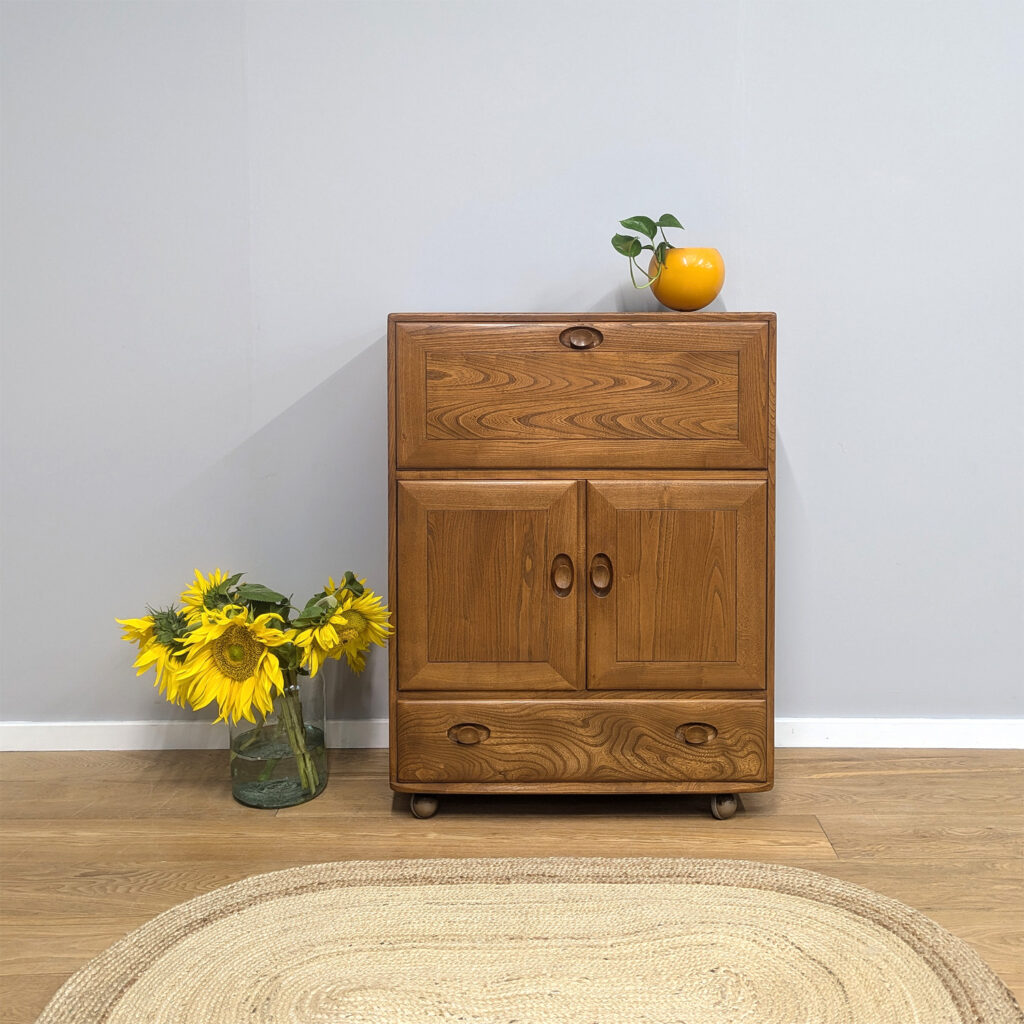 Vintage Ercol Model 469 Bureau / Serving Cabinet