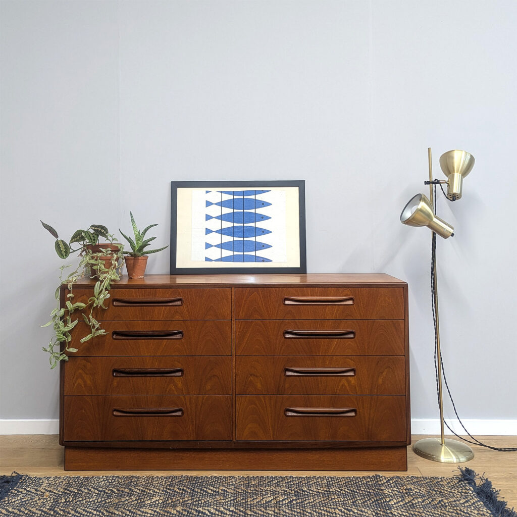 Vintage G Plan 'Fresco' Double Chest of Drawers by VB Wilkins