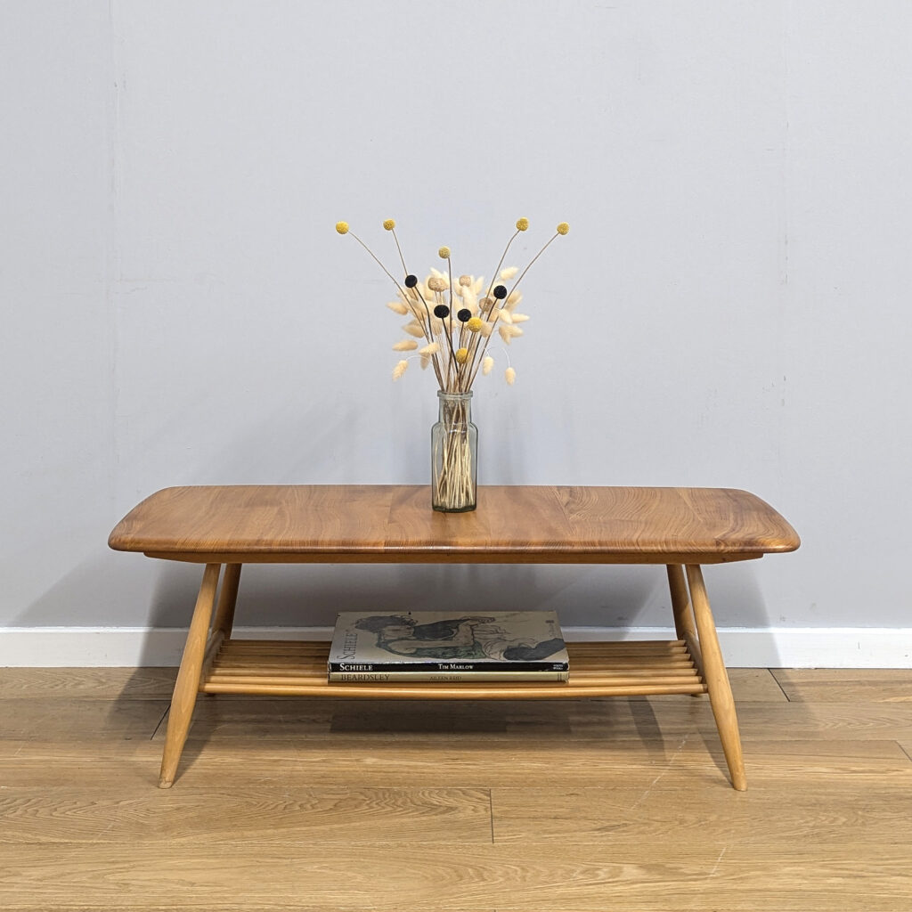 Vintage Ercol Model 459 Windsor Plank Coffee Table