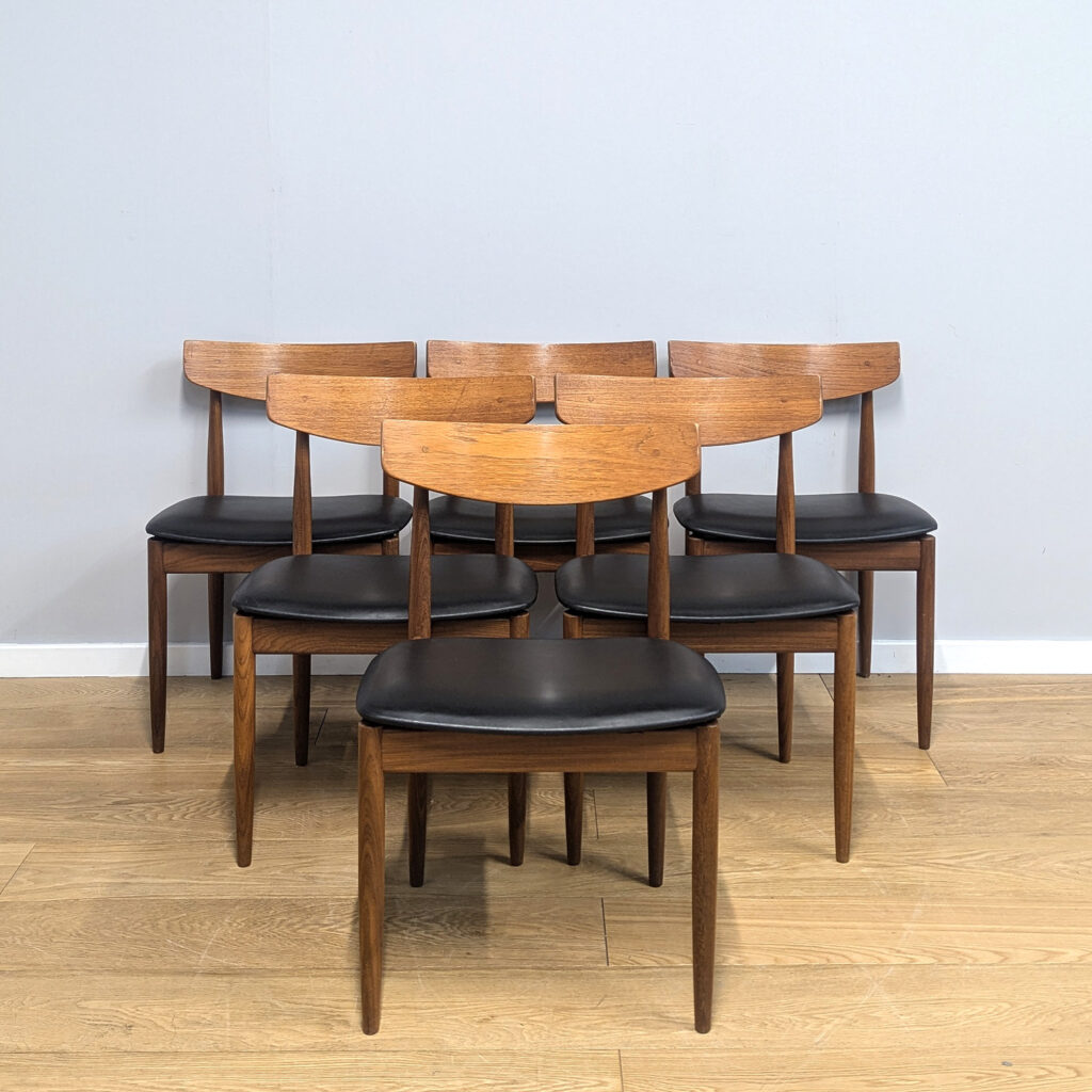 Set of Six 1960s Teak Dining Chairs by Ib Kofod Larsen for G Plan