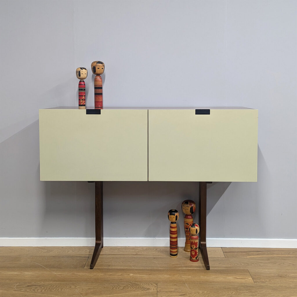 Vintage 1960s Teak & White Lacquer Sideboard by Cees Braakman for Pastoe