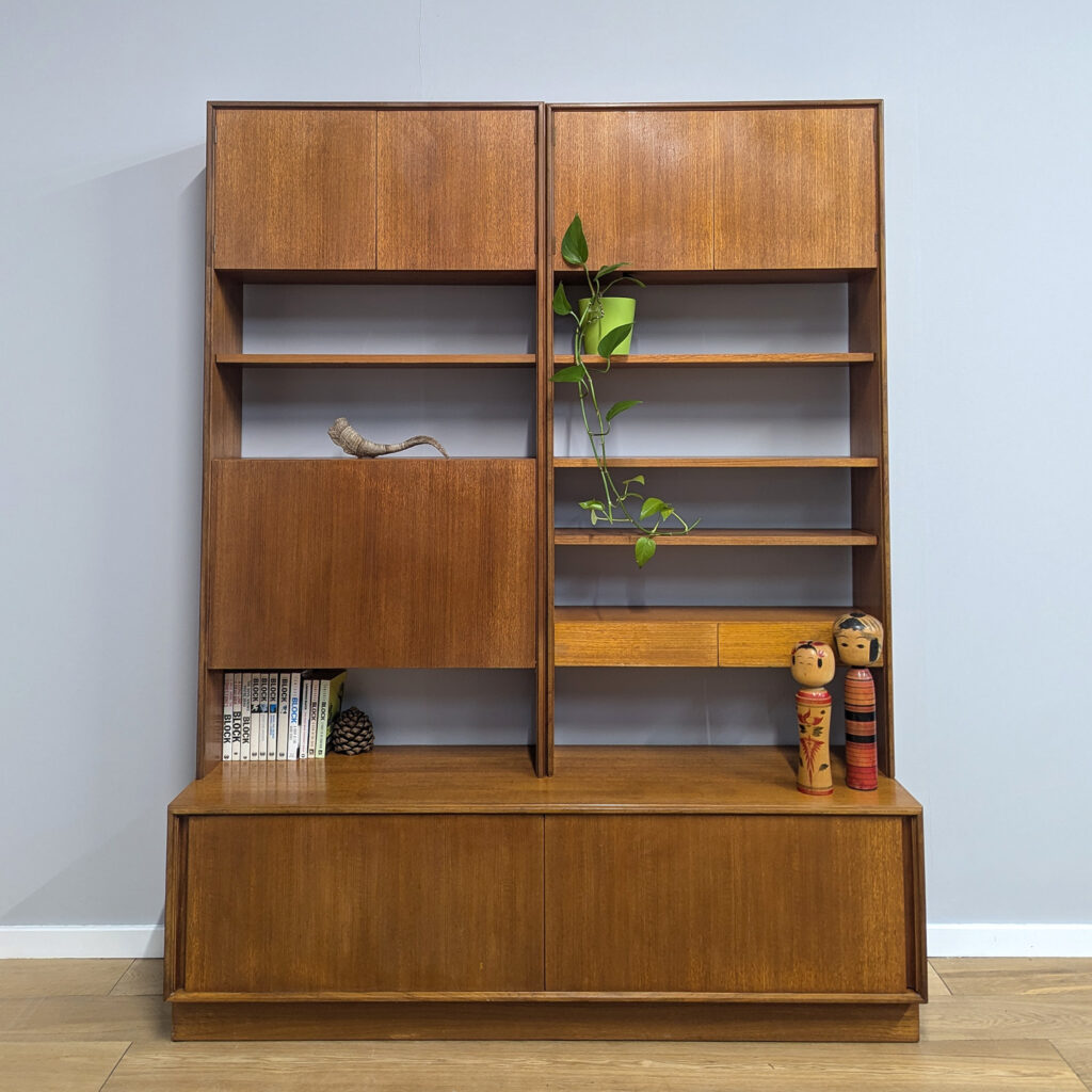 Grand Vintage 1974 G Plan Form Five Double Shelf / Storage Unit