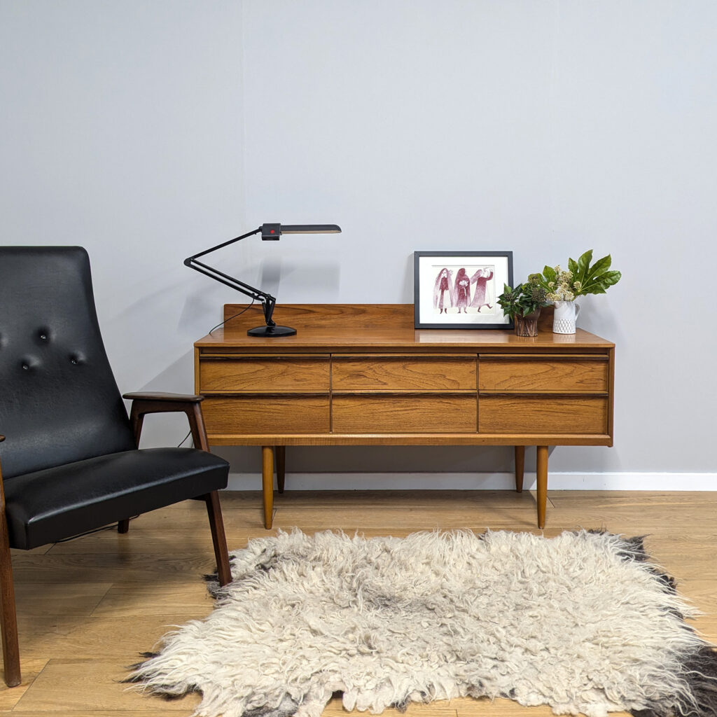 Sleek Vintage 1960s Teak Sideboard by Austinsuite