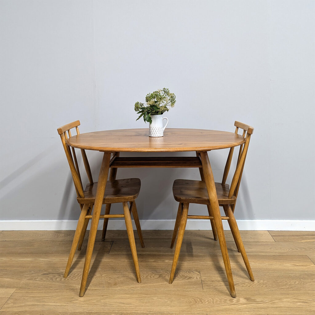 Rare Vintage Ercol 396 Oval Breakfast Kitchen Table