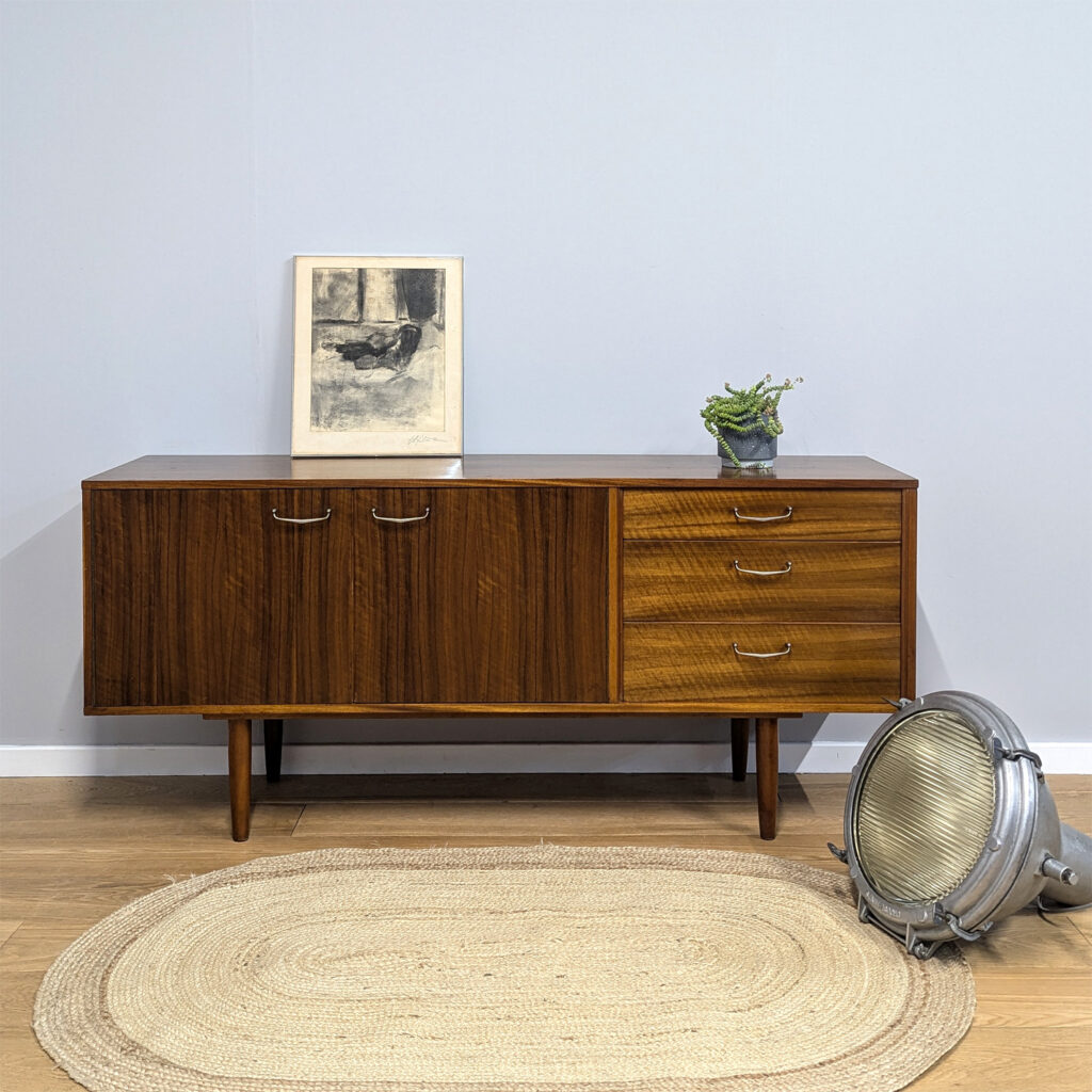 Midcentury 1960s Walnut Sideboard by Morris of Glasgow