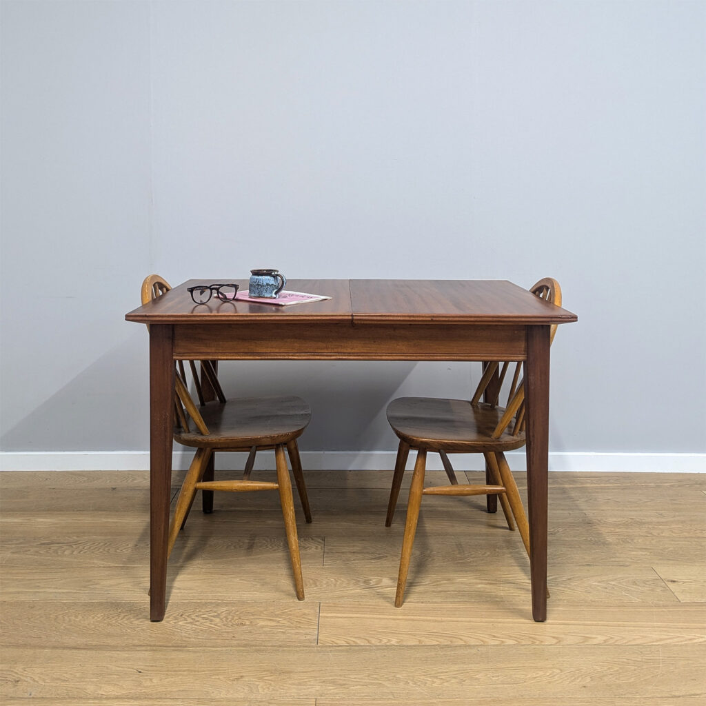 Vintage 1960s Walnut Extending Dining Table by Gordon Russell