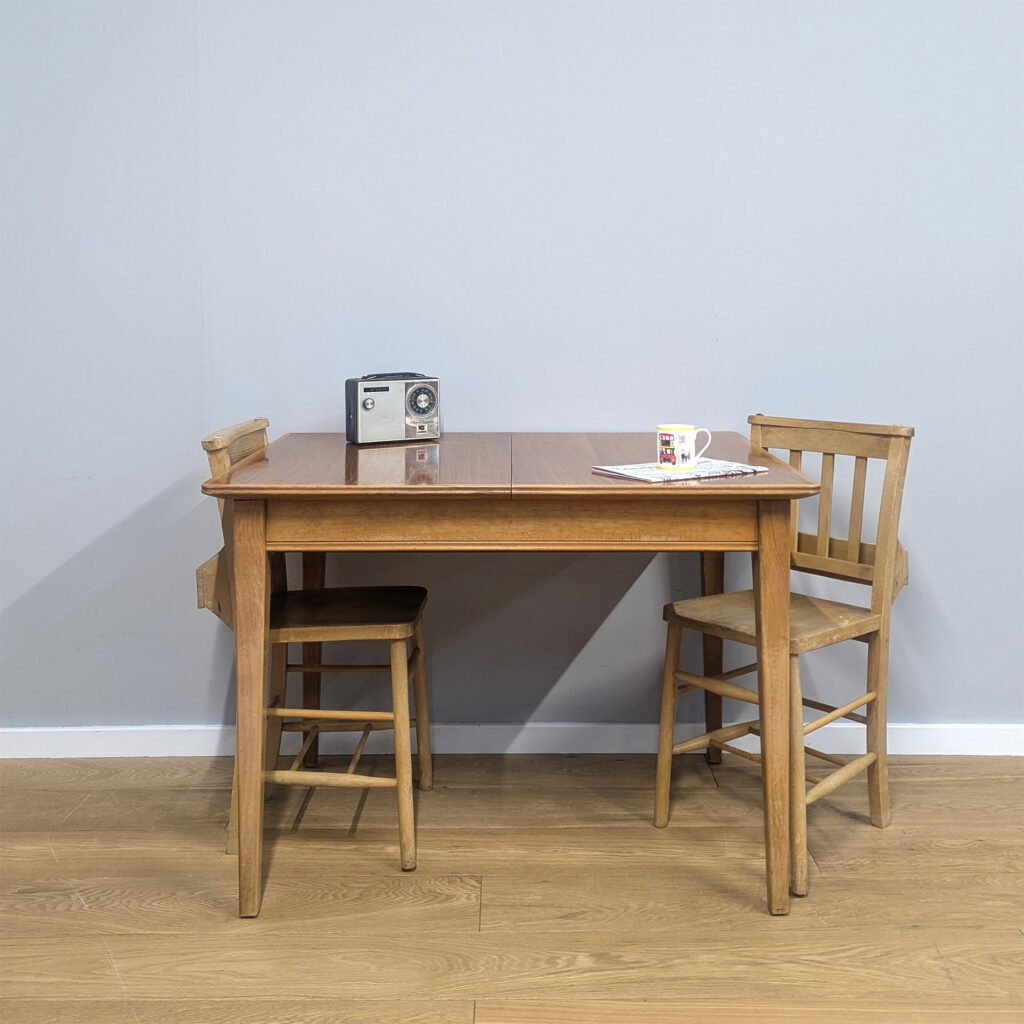Original Vintage 1960s Walnut Extending Dining Table by Gordon Russell