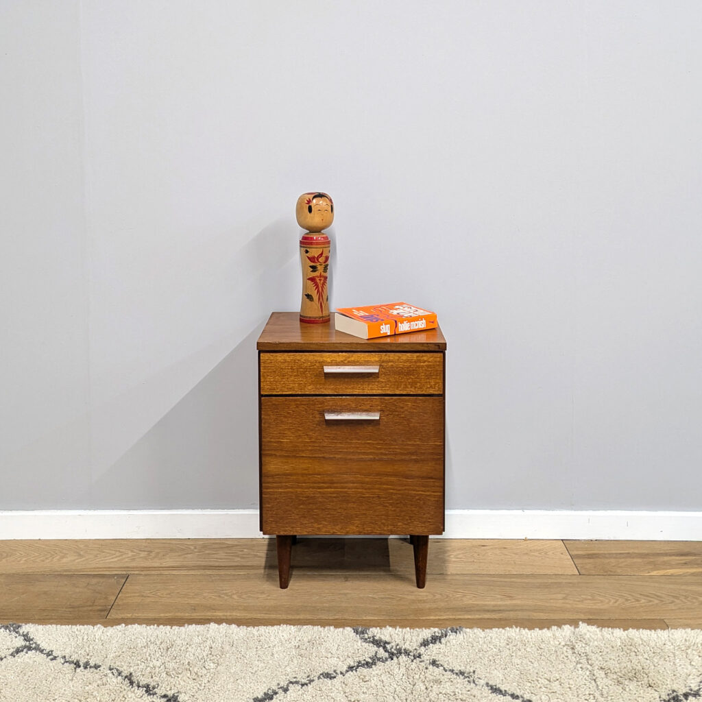 Rare Midcentury 1960s Bedside Cabinet by White & Newton