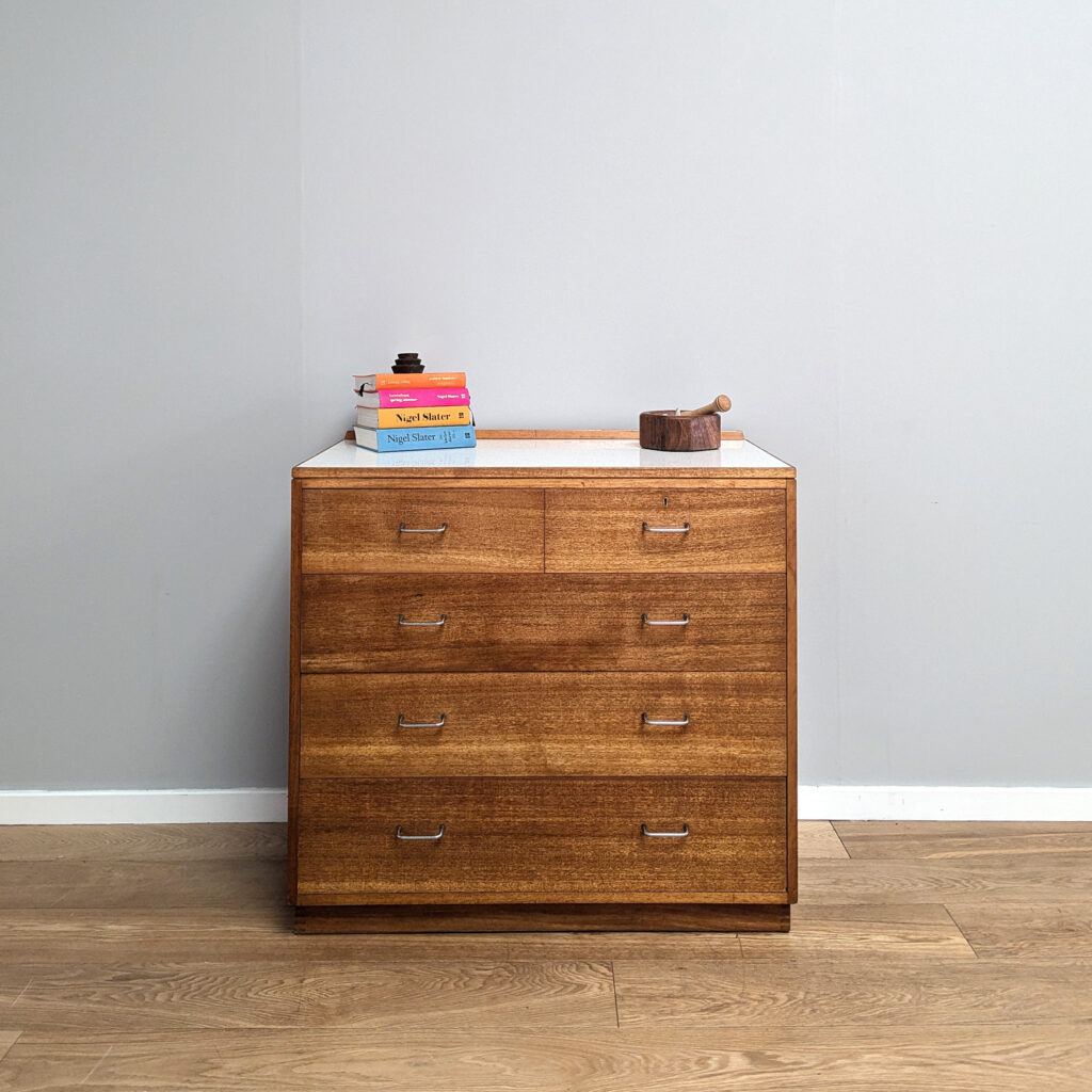 Midcentury Ex-MOD Drawer Chest by Papworth Industries