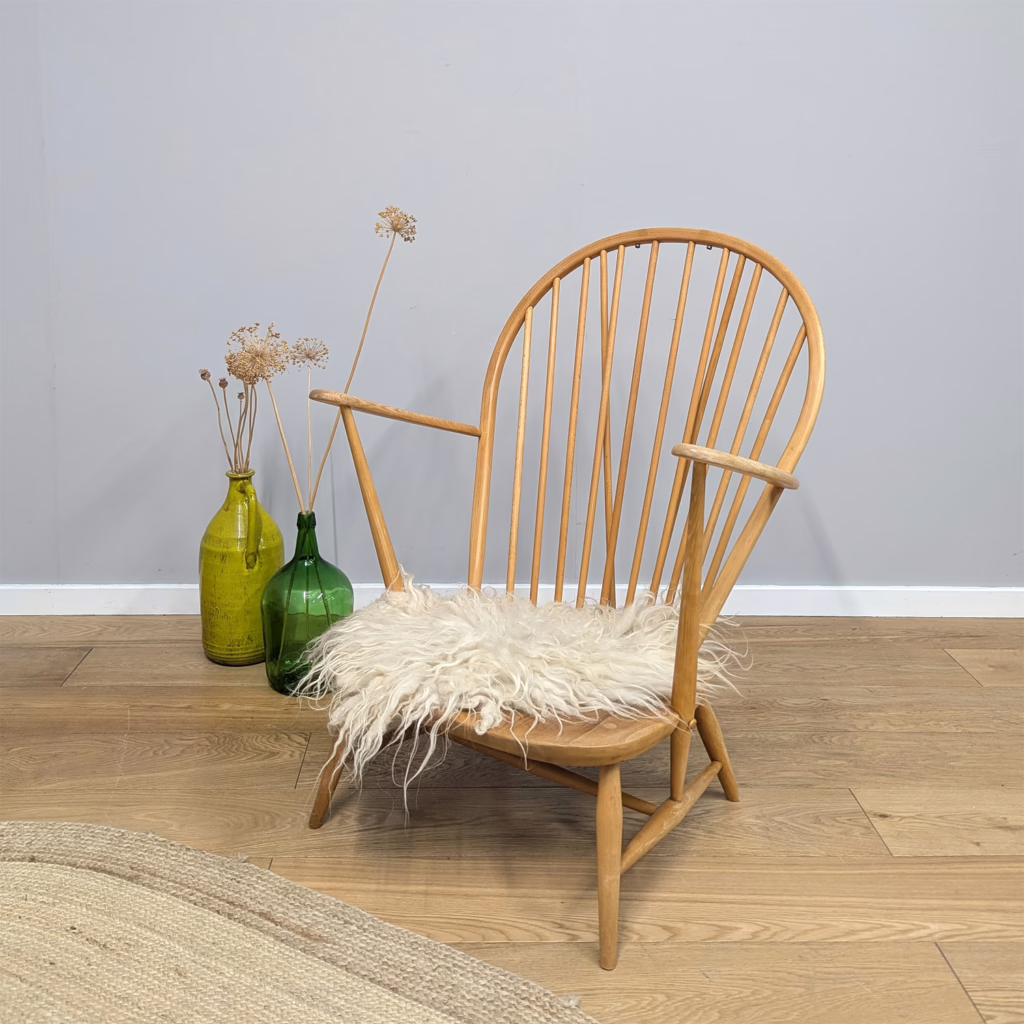 Classic Vintage Ercol Model 317 'Grandfather' Tub Chair