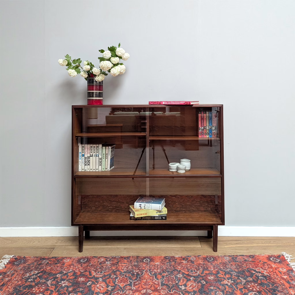Vintage 1960s Beaver & Tapley 'Multi Width' Teak Bookcase by Robert Heritage