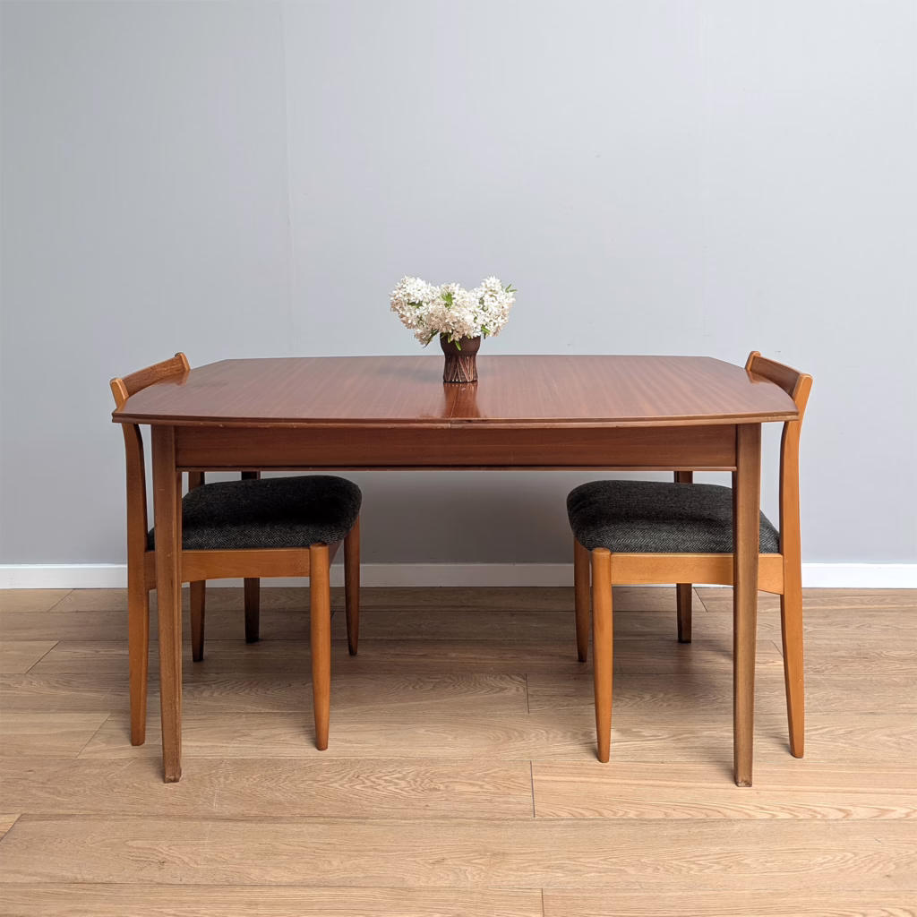 Midcentury 1960s Teak Extending Dining Table by Vanson