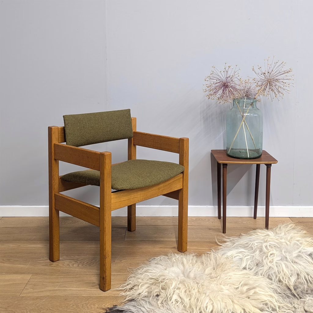Vintage 1970s Light Oak Chair by Dick Russell for Gordon Russell