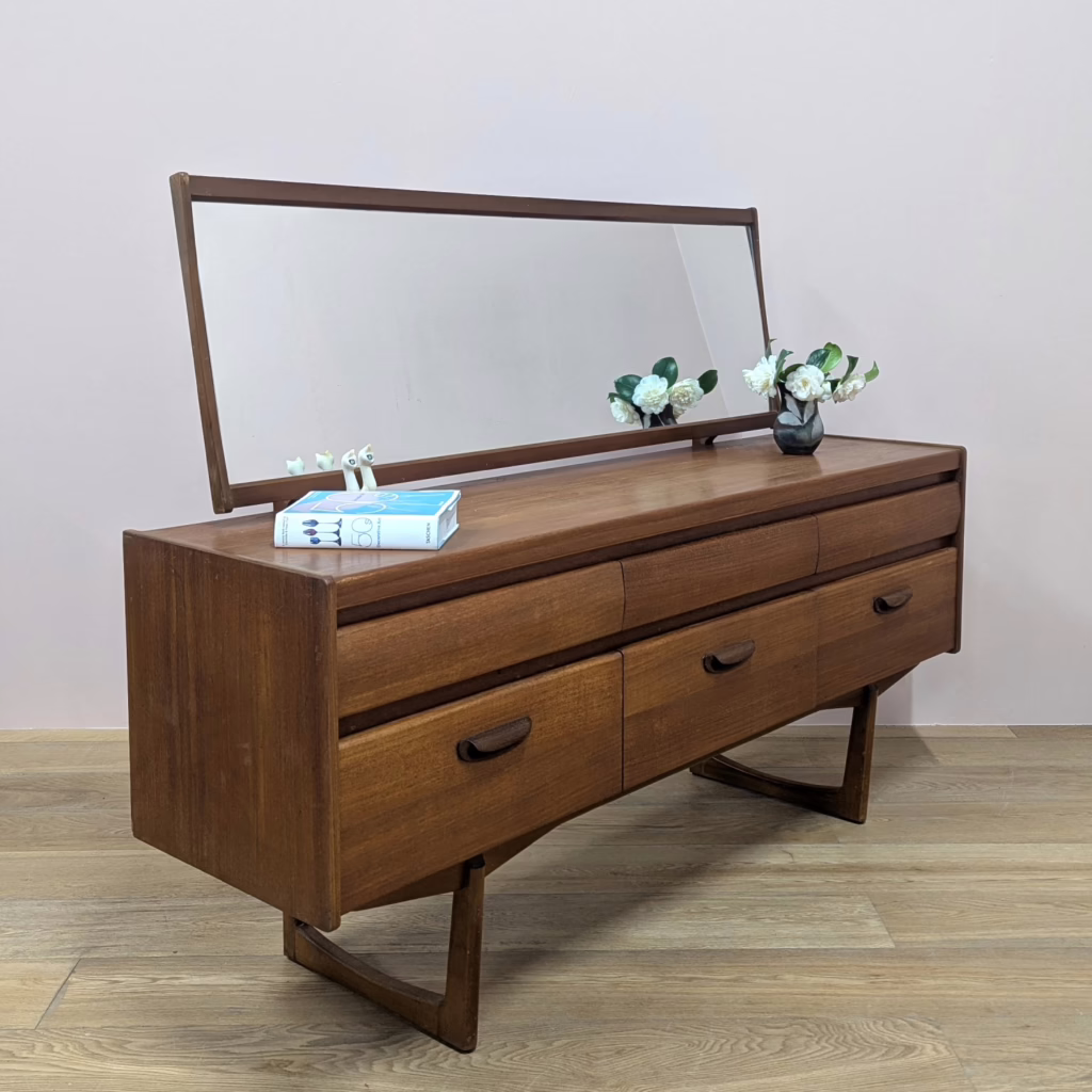 Midcentury 1970s Dressing Table by William Lawrence of Nottingham
